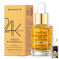 Tinh chất chống nhăn tinh thể vàng 24k Gold Placenta Hàn Quốc 35ml tặng móc khóa