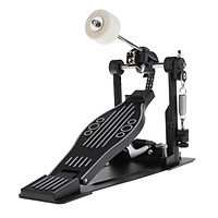 Single Bass Drum Set Pedal Double Chain Drive Foot Pedal Percussion Black