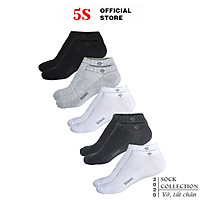 Combo 5 Đôi Tất Nam, Vớ Nam 5S Cổ Ngắn Kháng Khuẩn, Khử Mùi Thấm Hút Mồ Hôi Tốt