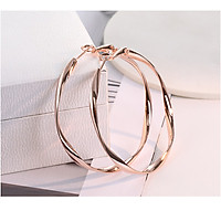 Bông Tai- Khuyên Tai Nữ Hợp Kim Hình Tròn Xoắn Sang Trọng/B&m Elegant/BTHK3005