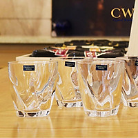 Bộ Ly Cốc Rượu Mạnh Whisky Pha Lê Tiệp Khắc Crystalite Bohemia Barley Twist