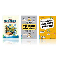Combo  3 Cuốn Sách Tự Học Nhanh Tiếng Trung ( Từ Vựng Tiếng Trung Theo Chủ Đề + Trung Phồ