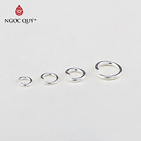 Charm bạc khoen tròn kín - Ngọc Quý Gemstones