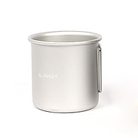 250ml Camping Aluminum Alloy Water Cup Tea Cup Coffee Mug with Foldable Handles for Outdoor Camping Hiking Backpacking