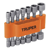 Đầu vít bắn tôn 14 chi tiết, có từ Hệ mét: 5 - 12mm, hệ in: 3/16 - 7/16in Truper - 12844 - PUNCA-14