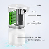 Máy phân phối xà phòng tự động 350mL, bộ khử trùng cảm biến IR, trải nghiệm không chạm khi sử dụng