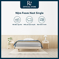 Nệm Foam Cao Cấp Nest 15cm Ru9 Êm Ái, Thoáng Mát, Thấm Hút Tốt