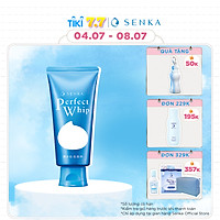 Sữa Rửa Mặt Tạo Bọt Chiết Xuất Tơ Tằm Trắng Senka Perfect Whip 120g - 14839