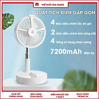 QUẠT TÍCH ĐIỆN PHUN SƯƠNG GẤP GỌN TÍCH HỢP ĐÈN NGỦ VÀ SẠC ĐIỆN THOẠI CỰC TIỆN LỢI QH9