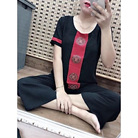 Bộ mặc nhà nữ chất đũi nhăn, sang trọng và thoáng mát đánh bay cái nóng mùa hè SP12