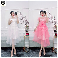 Đầm xoè xếp tầng hoa eo siêu xinh TRIPBLE T DRESS - Size M/L - MS101Y