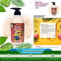 Sữa Tắm Dưỡng Da Hương Đào Tươi ( MADELYN MINIONS BOOSTER BATH AND SHOWER PEACH PASSION) 500ml