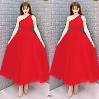 Đầm xoè dự tiệc lệch vai lưới xinh yêu TRIPBLE T DRESS - size M/L -MS325V
