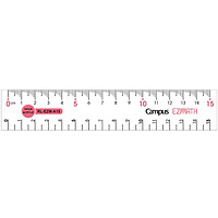 Thước Kẻ Campus Acrylic 15cm - RL-EZM-A15 - Màu Hồng Cánh Sen