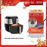 Nồi chiên không dầu vỏ thép Tefal EY701D15 - Dung tích 5.6L Size lớn XXL Công suất 1850W - Hàng chính hãng
