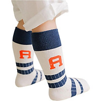 Baby Boys Girls British Wind Striped Letters Children Socks Kids Anti-slip Sports Socks New Cotton Soft Breathable Sock 0-6Y