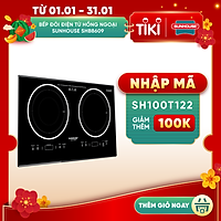 Bếp Đôi Điện Từ Hồng Ngoại Sunhouse SHB8609 (3600W) - Hàng chính hãng