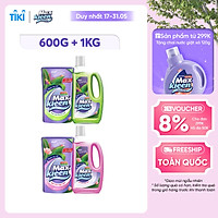 Combo Chai Nước Lau Sàn MaxKleen 1Kg + Túi Nước Lau Sàn 600g