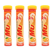 COMBO 4 tuýp sủi MUltivitamin vị cam bổ sung Vitamin C, giúp tăng cường sức đề kháng