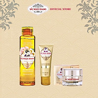Bộ ba dưỡng da cơ bản SẮC NGỌC KHANG {kem dưỡng đêm 10g+ sữa rửa mặt 50g + Nước hoa hồng 145ml}