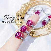 NHẪN BẠC R.U.B.Y SAO KHÔNG KỊ MỆNH (NHẮN TIN ĐẶT SIZE)