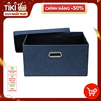 Hộp vải đựng đồ BA03 đa năng, thùng đựng quần áo có nắp rời đậy chắc chắn an toàn dododios