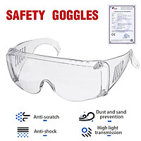 (Transparent) Adjustable Anti-Fog Closed Safety Goggles Prevent Droplets Protective Goggle Anti-spray Anti-Dust Splash