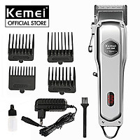 Tông đơ cắt tóc Kemei KM-1998 công suất mạnh có màn hình LED hiển thị pin tiện lợi, dùng để fade tóc, tattoo cạo trắng thích hợp sử dụng salon tóc, barber shop