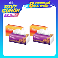 Combo 4 gói Khăn Giấy Rút See-U 2 Lớp 200 Tờ/gói