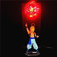 Mô hình nhân vật Dragon Ball 7 Viên Ngọc Rồng Đích Ku tụ chưởng có đèn sáng có thể làm Trang trí hoặc Đèn ngủ - MS350