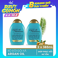 Bộ 2 Dầu gội đầu và dầu xả OGX Renewing Argan oil of Morocco 385ml