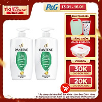 Combo 2 Dầu Gội PANTENE Suôn Mượt Óng Ả 900ml