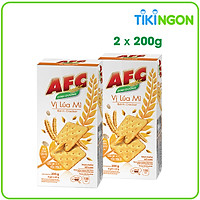 Combo 2 Hộp Bánh Dinh Dưỡng AFC Lúa Mì 2x200g