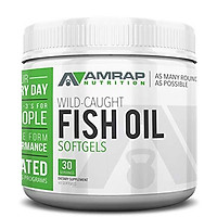 AMRAP Nutrition - Omega 3 Triglyceride Fish Oil Capsules - Sourced from Wild Caught Fish - Sustainably Harvested - Up to 300% Better Absorption - Cold Processed