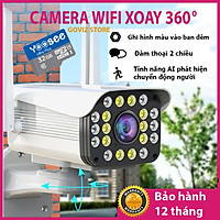 Camera Wifi Yoosee 3.0 Mpx Full HD, Dòng Ngoài Trời Xoay 360° 4 râu 20 LED Xem Đêm Có Màu-Đàm Thoại 2 Chiều-Phát Hiện Chuyển Động Chống Trộm-Hàng Nhập Khẩu