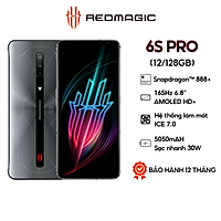 Điện thoại Nubia Redmagic 6S Pro - (12+128GB/16+256GB) | Hỗ trợ Tiếng Việt | Snapdragon 888 | Màn hình AMOLED 6.8" |Pin 5050 mAh | Sạc nhanh 66W - Chơi Game cực đỉnh - Hàng Chính Hãng