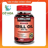 Dầu nhuyễn thể bảo vệ sức khỏe Kirkland Signature Krill Oil 500 mg - Hộp 160 viên