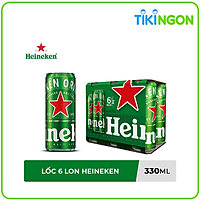 Lốc 6 Lon Heineken lon cao sleek (330ml/Lon)