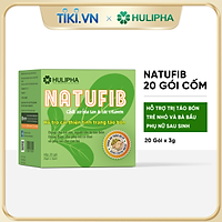 Chất xơ hòa tan Natufib hỗ trợ trị táo bón an toàn cho bà bầu trẻ nhỏ 3g x 20 gói