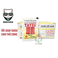 Hanvet Tayzu 4gr gói bột diệt giun sán cho chó mèo, gà, thú nuôi, gia cầm
