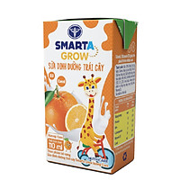 Thùng sữa dinh dưỡng trái cây Smarta Grow hương Cam (110ml x 48 hộp)