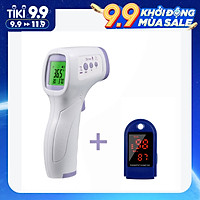 Nhiệt Kế Hồng Ngoại Không Tiếp Xúc Đo Trán Và Đo Nồng Độ Oxy Đầu Ngón Tay