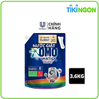 Nước giặt OMO Matic chuyên dụng Cửa Trước Bền Màu với tinh chất Lựu Tre 3.6 kg