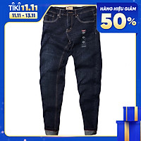 Quần jeans nam co dãn , quần bò nam kiểu trơn dáng vừa không bó sát thiết kế trẻ trung đơn điệu phá cách gồm 5 kích thước (28-32) Julido mẫu QJNM10 - Màu xanh đen