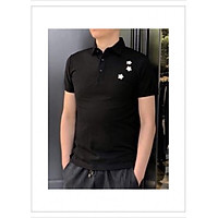Áo thun Nam Polo có cổ tay ngắn in ba ngôi sang bắt mắt sang trọng chất vải cotton cao cấp co giãn nhẹ mặc thoải mái thoáng mát hợp với xu hướng thòi trang