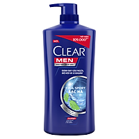 Dầu Gội Đầu Clear Men Cool Sport Dầu Gội Bạc Hà Mát Lạnh Cực Đỉnh Suốt Ngày Dài Đánh Bay Gàu, Ngứa & Vi Khuẩn 900g