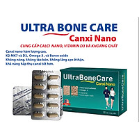 VIÊN UỐNG BỔ SUNG CANXI NANO ULTRABONE CARE - KHỎI LO CHUỘT RÚT TÊ BÌ CHÂN TAY - KHÔNG NÓNG, KHÔNG GÂY TÁO BÓN - BỔ SUNG CANXI, D3, VITAMIN K2 (MK7) - HỘP 30 VIÊN