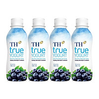 Lốc sữa chua uống tiệt trùng hương việt quất tự nhiên 180ml x 4 chai