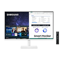Màn Hình Thông Minh Smart Monitor Samsung LS27AM501NEXXV 27inch/Full HD (1920x1080) 8ms/60Hz/VA/Tích Hợp Loa/Hệ Điều Hành Tizen - Hàng Chính Hãng