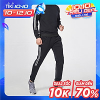 Bộ Nỉ Thể Thao Nam Chất Nỉ 2 Sọc Dọc ROUGH
